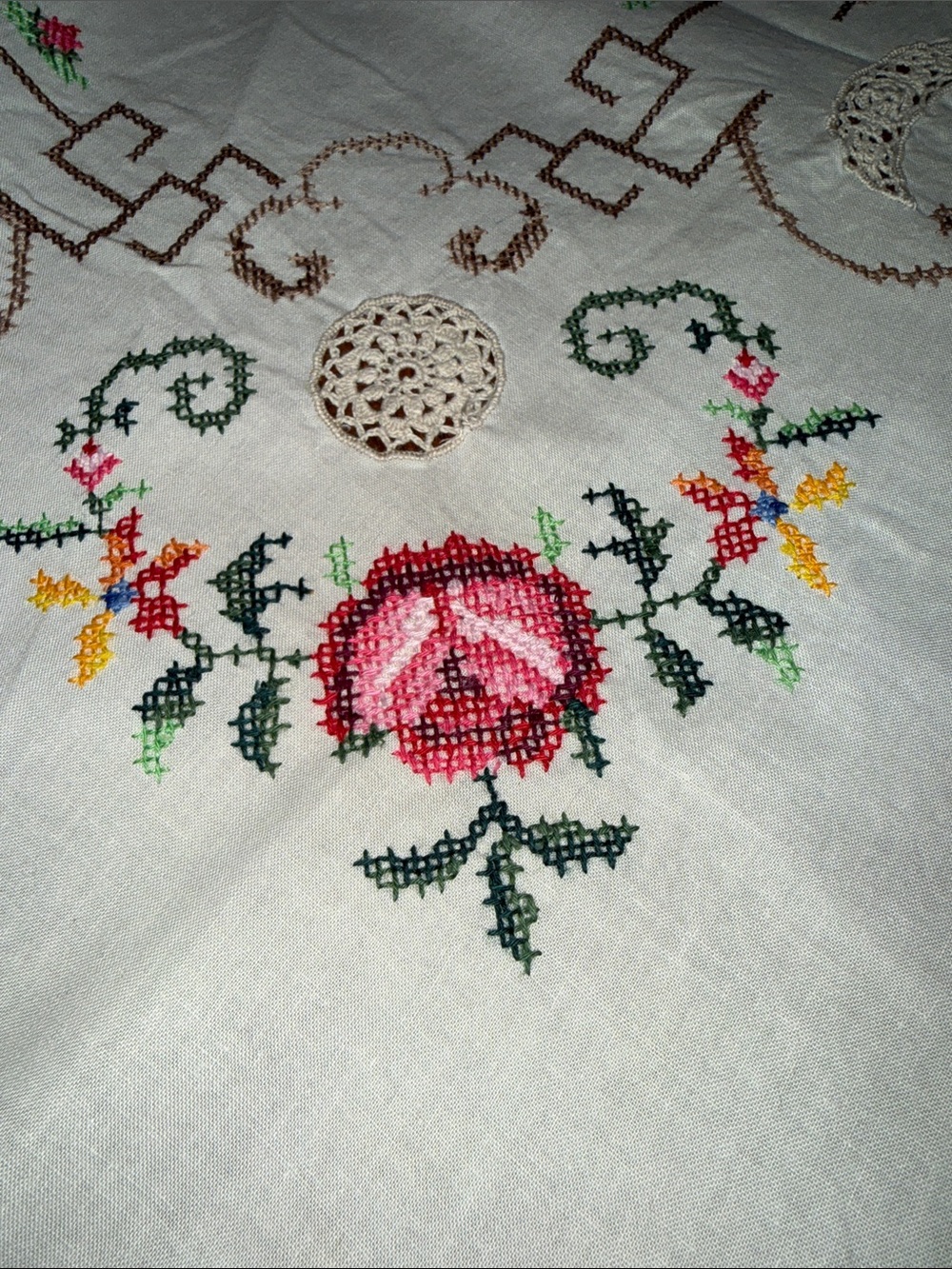 Antique tablecloth